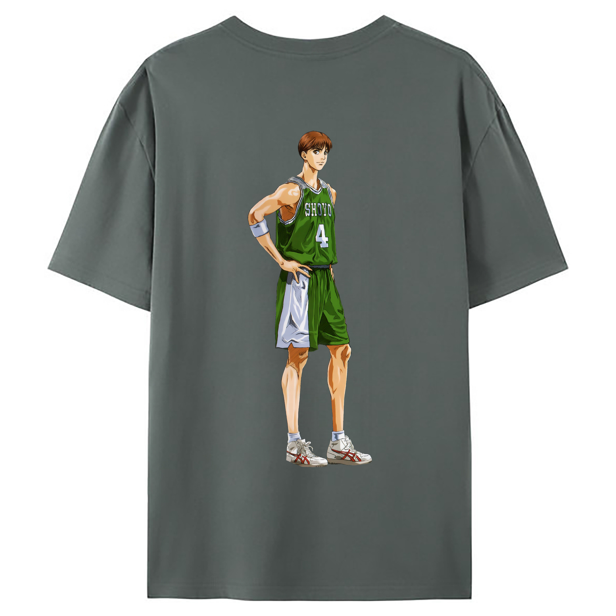 （画像用） SLAM DUNK／スラムダンク 綿100％ メンズ半袖Tシャツ（バックプリント） 通気性